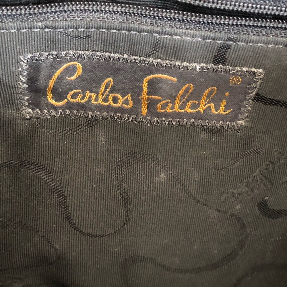 Vintage 1990 Carlos Falchi Camo Crossbody - Picture 3 of 4